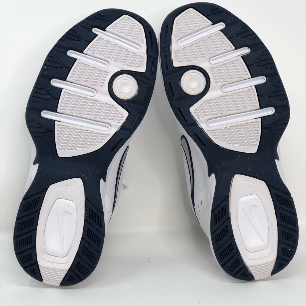 Nike Air Monarch IV 4E Wide 416355-102 Midnight Navy White Silver - Size 7 - Picture 2 of 10